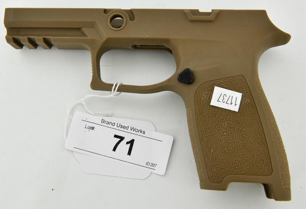 Sig Sauer Grip Module Assy Frame For P320: Sig Sauer Grip Module Assy Frame For P320 Install your P320 MS firing control unit into this Grip Module Assembly to convert to a P320 Carry Coyote chambered in 9mm, .40 AUTO, or .357SIG with a large 