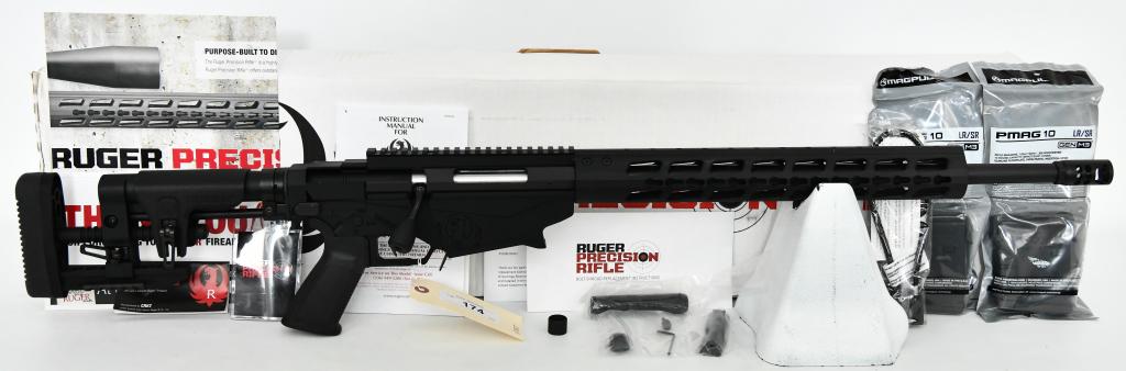 NEW Ruger Precision Rifle Bolt Action Rifle .308: Up Next We Have a Brand New Ruger Precision Rifle Bolt Action Rifle Chambered in .308 Winchester, 20" Barrel, Comes With Two 10 Round Detachable Box Magazines, Ruger Chassis, Muzzle Brake, Adjustable 