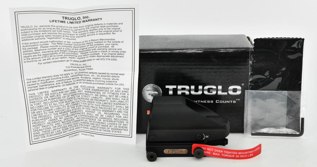 Truglo Red-Dot Tru Brite Open Multi, Black: Truglo Red-Dot Tru Brite Open Multi, Black-The TruGlo Open Red-Dot Sight, Multi Color, Black, Box is accurate, dependable and easy to shoot. It is ideal for shotguns, handguns, rifles, muzzleloaders, 