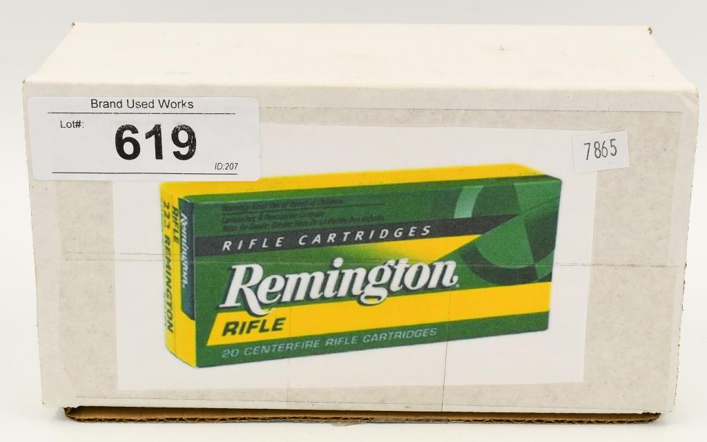 100 Rounds Of Remington .223 Rem Ammunition: 100 Rounds Of Remington .223 Rem Ammunition , Brass Cased Full Metal Jacket Varmint, Predators & Small Game Ammunition