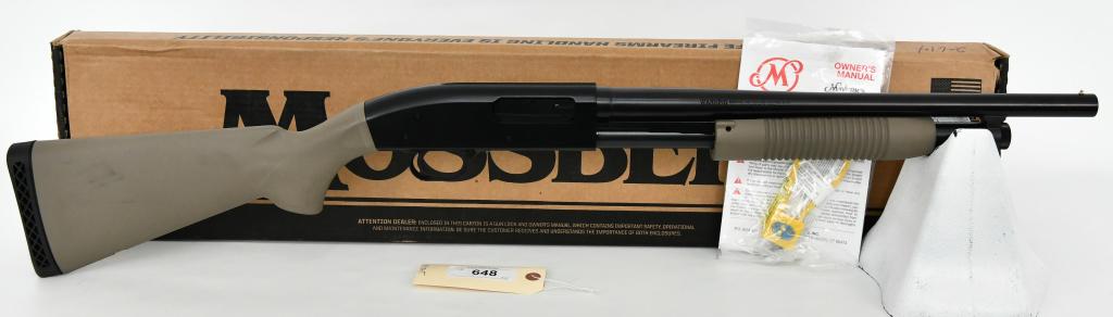 NEW Mossberg Maverick 88 Security Pump 12 Gauge: Up Next We Have a Brand New Mossberg Maverick 88 Security Pump Action Shotgun Chambered in 12 Gauge, 18.5" Barrel, 3" Chamber, 5 Rounds, Bead Sight, Synthetic Forend/Stock FDE, and Comes in The Factor