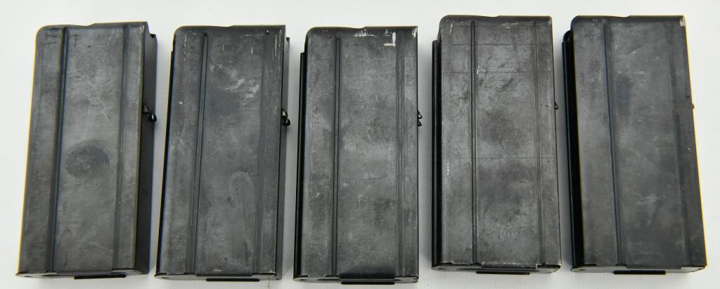 Lot of 5 15 Round .30 Carbine Magazines: Lot of 5 15 Round .30 Carbine Magazines, Metal Magazines , Matte Black Color, 15 Round Capacity , .30 Caliber Mags, Markings On Magazines Are BW, G-Q, S-C , KSG , & IA "Please Know Your State Law Befo