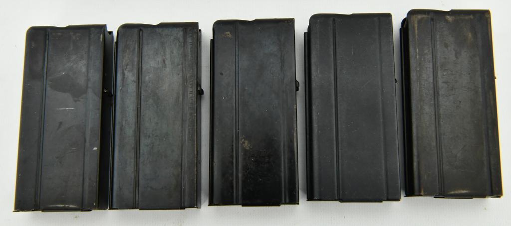 Lot of 5 15 Round .30 Carbine Magazines: Lot of 5 15 Round .30 Carbine Magazines, Metal Magazines , Matte Black Color, 15 Round Capacity , .30 Caliber Mags, "Please Know Your State Law Before Bidding On High Capacity Magazines" Markings On M
