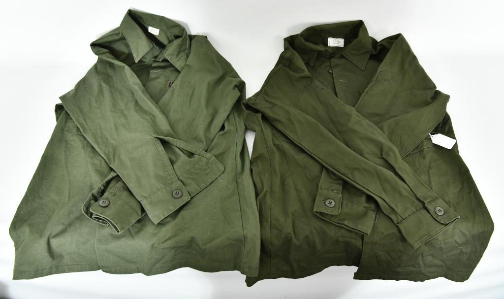 Lot of 2 U.S Air Force Flight Jackets Size 15: 1/2" x 31"; Lot of 2 U.S Air Force Flight Jackets Size 15 1/2" x 31", Green Color, Both Jackets Appear In Overall Good Condition