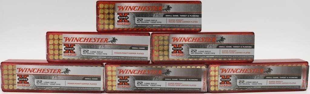500 Rounds Of Winchester Super-X .22 LR Ammo: 500 Rounds Of Winchester Super-X .22 LR Ammo, Winchester Super-X High Velocity Ammunition 22 Long Rifle 40 Grain Plated Lead Round Nose Winchester Super-X ammunition has developed a reputation as bein