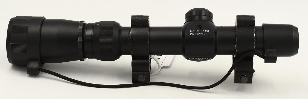 Simmons Pro-Hunter Model 7791 Rifle Scope: Simmons Pro-Hunter Model 7791 Rifle Scope, Adjustable Zoom, 1.5-5x20 Wide Angle, Full Coated Optics Scopes, With Scope Rings & Scope Cap Covers