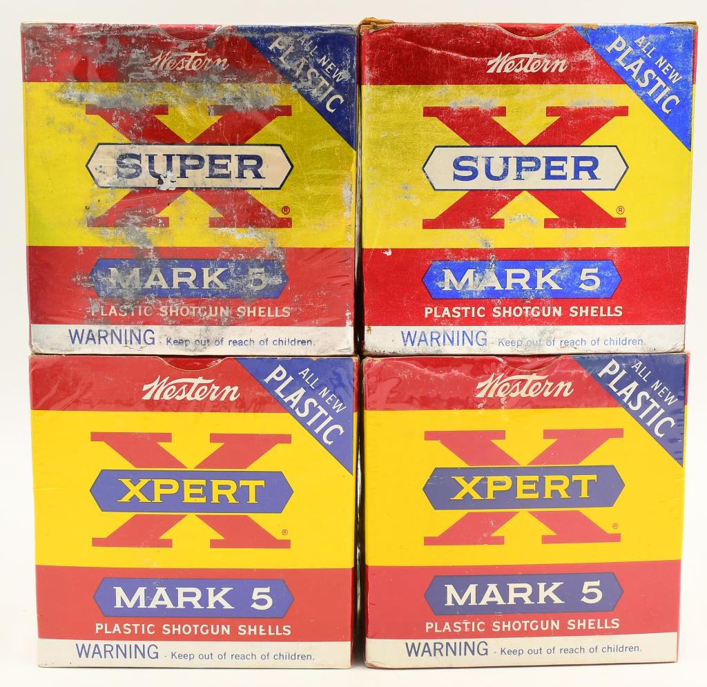 100 Rounds of Western Super-X 12 Ga Shotshells: 100 Rounds of Western Super-X 12 Ga Shotshells, 3 3/4" Mark 5 Plastic Shotshells, Peak Performance At All Ranges