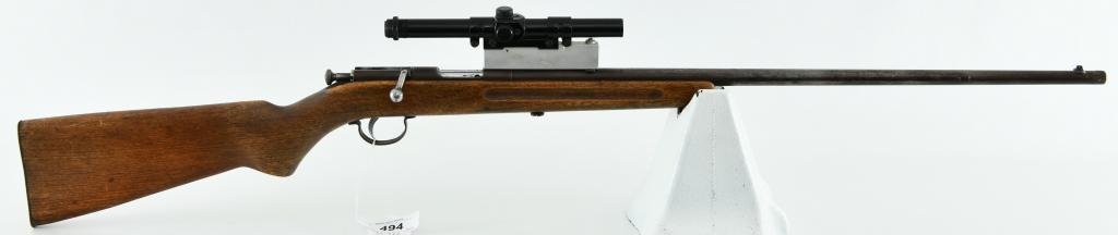 Remington Model 33 Single Shot Bolt Action Rifle: Up for Auction is a Remington Model 33 Bolt Action Rimfire Rifle Chambered For .22 short, long and long rifle, Overall in Fair Condition, Single Shot Trainer Rifle, With Safety Cocker, Metal Buttplate