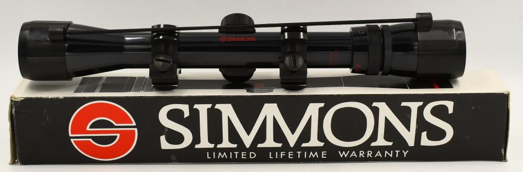 Simmons Deer Field Model 21010 3-9x32 Scope: Simmons Deer Field Model 21010 3-9x32 Scope, Appears New in Box, 3-9x32 Wide View Hunting Rifle Scope , Model #21010 Reticle TypeCrosshair, Duplex, FeaturesWaterproof, Sport/ActivityHunting, Tube Diam