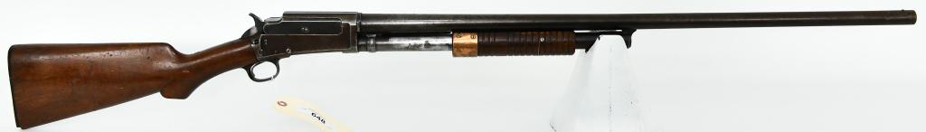 Marlin Model 19-S Slide Action Shotgun 12 Gauge: Up Next We Have a Marlin Model No. 19-S Slide Action Shotgun Chambered in 12 Gauge, Serial # A4823, 32" Round Barrel With Front Bead Sight, Has Issues and Altered/Repaired Pump, Old and a Little Rough