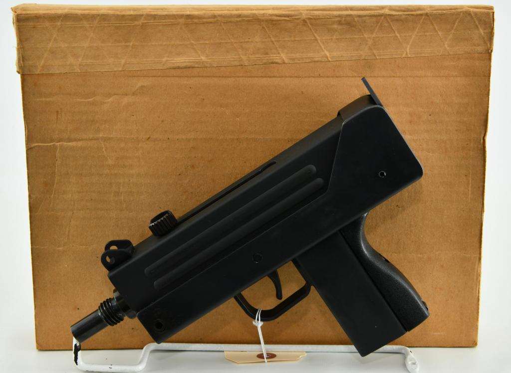 RPB Industries Cobray M10 Semi Auto Pistol 9MM: Up Next We Have a Scarce RPB Industries Cobray M10 Semi Auto Pistol Chambered in 9MM, Phosphate Finish, and Appears in Pristine and I Believe Unfired Condition, Threaded Barrel, No Magazine, and Comes