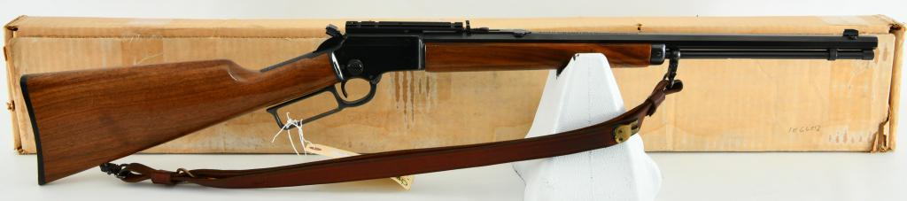 Marlin Model 39-M Mountie Rifle Octagon Barrel: Up Next We Have a Mint JM Marked Marlin 39M lever-action takedown rifle chambered in .22 LR, 20" Octagon Barrel, Serial number #27125613, and Comes in The Factory Box. The "mountie" versions of the 39