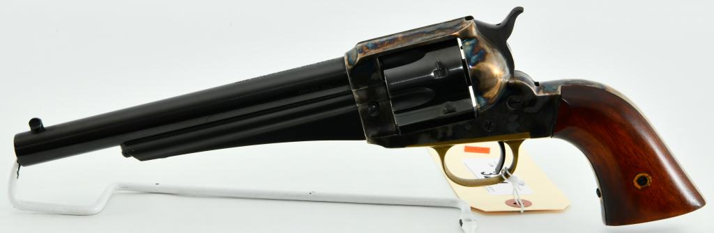 EMF 1875 Outlaw .44-40 Single Action Revolver: Up Next We Have a Nice EMF 1875 Outlaw .44-40 Single Action Revolver, a Reproduction (made in Italy by Uberti) of Remington 1875 with case colored frame, brass trigger guard, smooth walnut grips. Over
