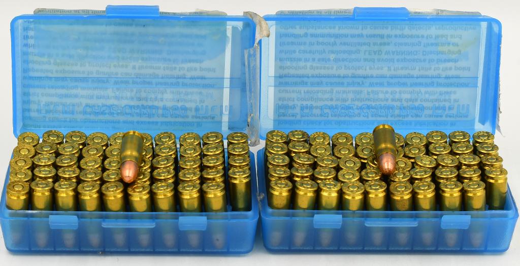 100 Rounds Of Speer .357 Sig Ammunition: 100 Rounds Of Speer .357 Sig Ammunition, Round Nose Brass Cased Ammo, Also Comes With 2 Plastic Ammunition Storage Containers