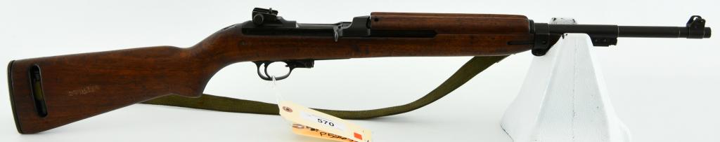 Standard U.S. Marked M1 Carbine .30 Cal 1943: Up Next We Have a U.S. M1 Carbine by Standard Products, Equipped With a Web Sling and Cleaning Kit, Barrel Tip Marked Underwood With Ordnance Flaming Bomb 8-43. Front Sight, and Rear is Fitted With a 