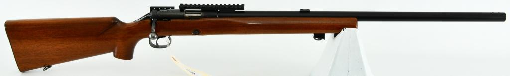 Winchester Model 52 Target Rifle .22 LR: Up Next is a Nice Winchester Model 52 Bolt Action Heavy Barrel Target Rifle Chambered in .22 LR, Serial #103113C Dates this to 1961. It Comes with one Magazine, Equipped With a 28" Heavy Target Barrel