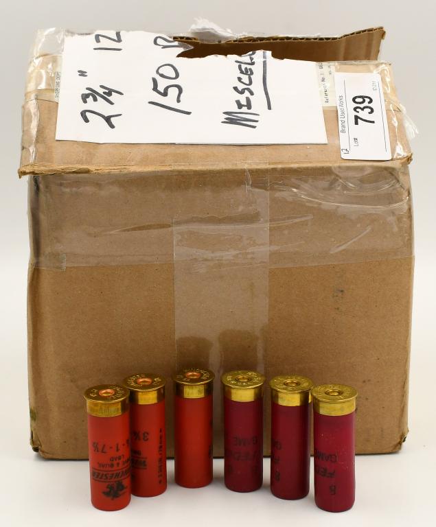Approx 150 Rounds Of Various 12 Ga Shotshells: Approx 150 Rounds Of Various 12 Ga Plastic Shotshells, Various Head Stamped 12 Gauge Plastic Shotshells, Some Are Winchester Marked & Some Are Marked Federal