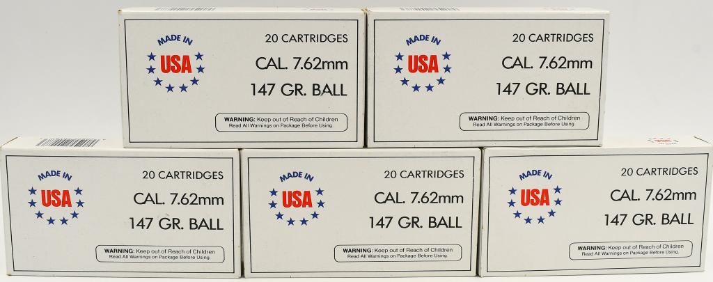 100 Rounds Winchester USA 7.62x51 NATO (.308): 100 Rounds Winchester USA 7.62x51 NATO (.308) Win 147 Grain FMJ Winchester USA known as "White Box" has been the standard by which other companies are measured. This ammunition is loaded with high qua