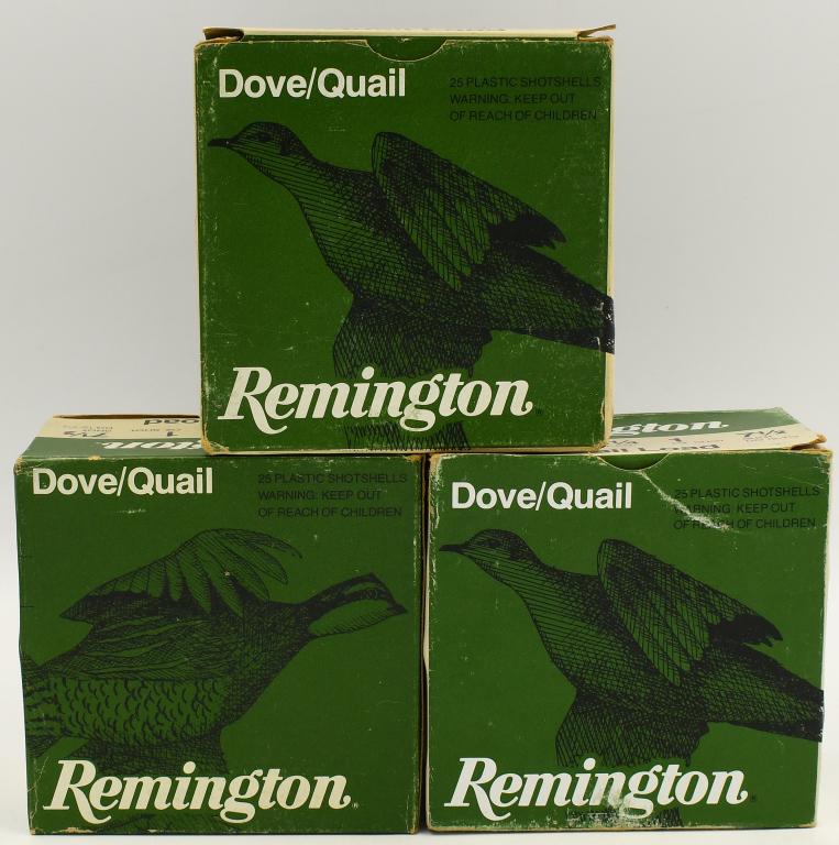 75 Rounds Of Remington Dove & Quail 12 Ga: 75 Rounds Of Remington Dove & Quail 12 Ga Plastic Shotshells , 2 3/4" 1 Oz Shot, 7 1/2 Shot & 8 Shot Dove & Quail Load Shotshells