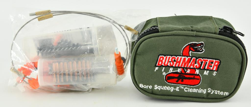 NIP Bushmaster Bore Squeeg-E Gun Cleaning Kit: NIP Bushmaster Bore Squeeg-E Universal Gun Cleaning Kit, New In Package , Also Comes With Bushmaster Carry Case