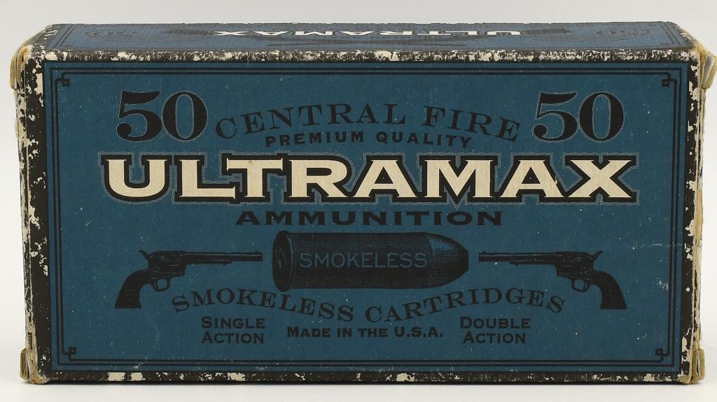 50 Rounds Of Ultra Max .44 Long Colt Ammunition: 50 Rounds Of Ultra Max .44 Long Colt Ammunition, Brass Cased 230 Grain Round Nose Flat Point Ammunition