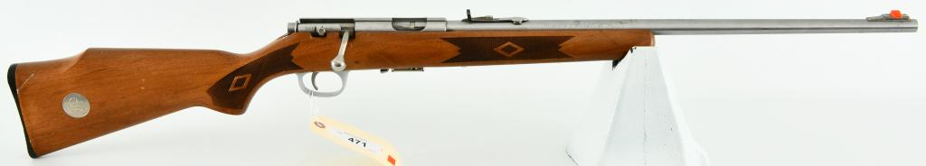 DU Marlin Model 25MNSS Bolt Action .22 Magnum: Up Next We Have a Ducks Unlimited Edition Marlin Model 25MNSS Bolt Action Rifle Chambered in .22 Magnum, Comes With One Detachable Magazine, 22" Stainless Barrel With High Vis Front Sight, Overall in 