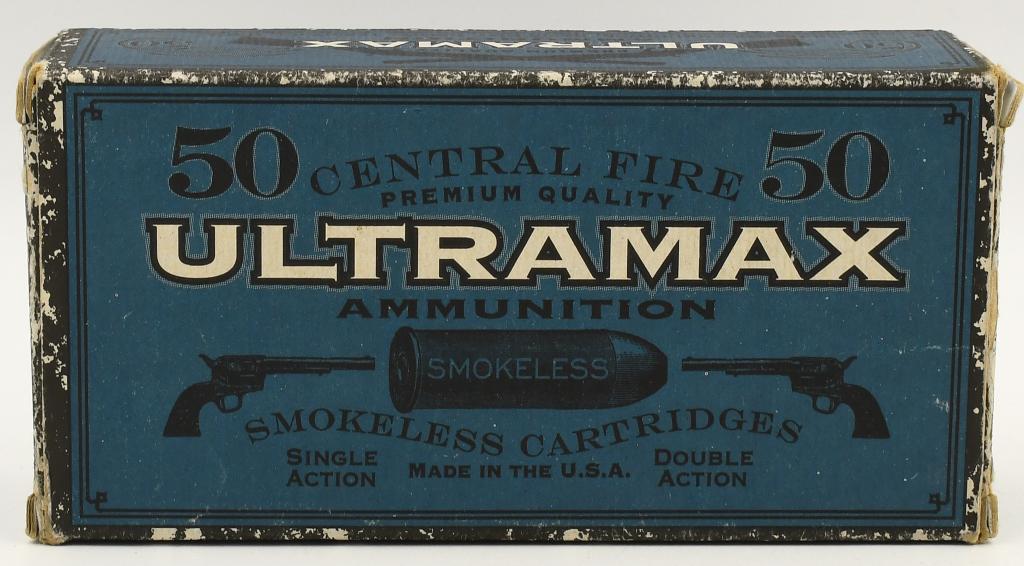 50 Rounds Of Ultra Max .44 Long Colt Ammunition: 50 Rounds Of Ultra Max .44 Long Colt Ammunition, Brass Cased 230 Grain Round Nose Flat Point Ammunition