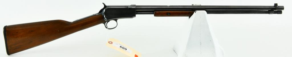 Winchester Model 1906 Takedown Rifle .22: Up Next We Have a Cool Old Winchester 06 Slide Action Chambered For .22 S, L, & LR. This One has a Front Sights, No Rear, Appears as Reblued, Serial # 148111 Dates to 1909.
