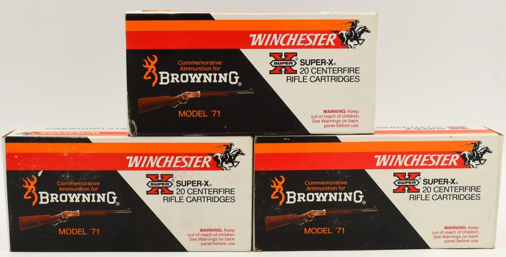 60 Rounds of Winchester .348 Win Ammunition: 60 Rounds of Winchester .348 Win Ammunition, 200 Grain Brass Cased Silver Tip Ammunition Made in USA