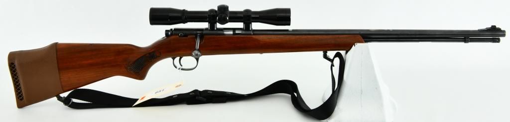 Marlin Model 783 Bolt Action Rifle .22 WMR Magnum: Up Next We Have a Marlin 783 Bolt Action Rifle Chambered in .22 Magnum Comes with walnut stock, Tube Fed With open front sight, no rear, Topped With a Bushnell Sportview 4X32 Scope, and Equipped With