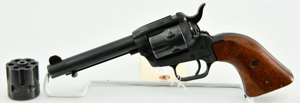EAA EA-SA SAA Revolver .22LR / .22 Magnum: Up Next We Have a Euro American Arms SAA Revolver That Comes With Both the .22 LR & The .22 Magnum Cylinders, 4 3/4" Barrel, Wood Grips, and Overall Appears in Great Pre-owned Condition.