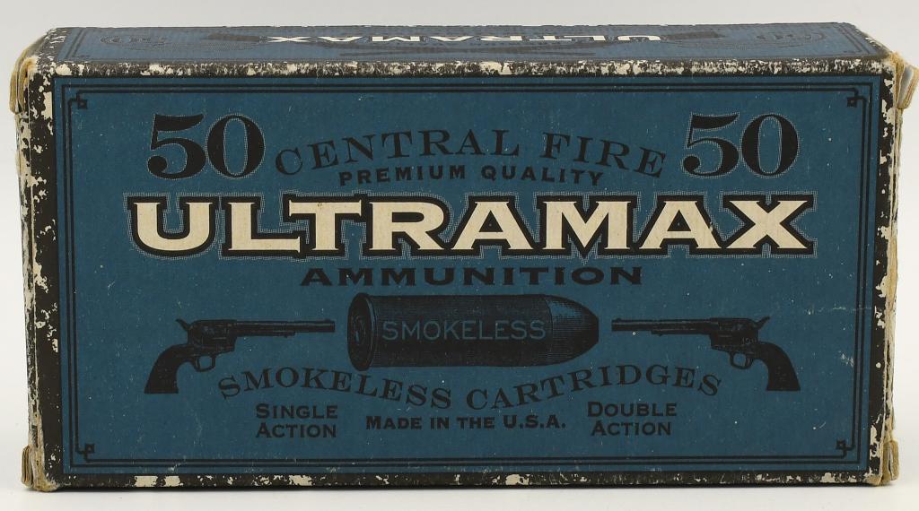 50 Rounds Of Ultra Max .44 Long Colt Ammunition: 50 Rounds Of Ultra Max .44 Long Colt Ammunition, Brass Cased 230 Grain Round Nose Flat Point Ammunition