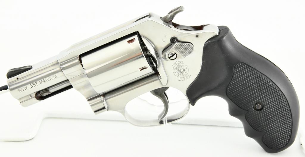 Smith & Wesson Model 60-14 Lady Smith Unfluted: Up Next We Have a Stainless Smith & Wesson Model 60-14 Lady Smith Chambered in .357 Magnum, Unfluted 5 Shot Cylinder, 2" Barrel, Rubber Finger Groove Grips, Overall Appears in Excellent Pre-owned Cond