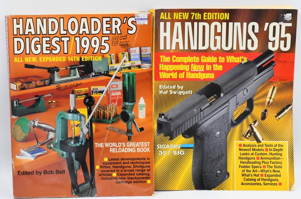 Hand Gun & Reloading Paperback Books: Hand Gun & Reloading Paperback Books, Includes 7th Edition Handguns '95 Edited By Hal Swiggett, & Handloader's Digest 1995 Edited By Bob Bell