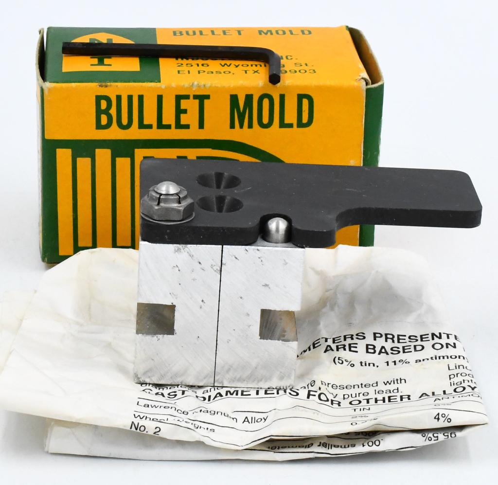 New NEI .451 Soft Point Double Cavity Bullet Mold: New NEI .451 Soft Point Double Cavity Bullet Mold, New In Box , T.P 175 , Comes With Original Instructions & Allen Wrench With Original Box