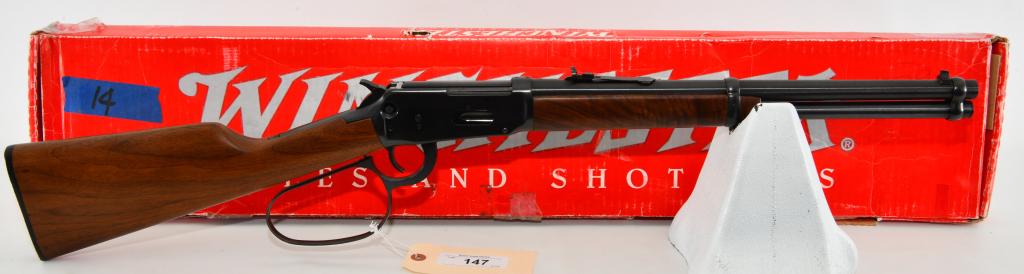 NEW Winchester 94AE .44 Rem Mag Large Loop Rifle: Up Next We Have a Brand New Winchester Large Loop Model 94 AE Lever Action Rifle, Chambered in .44 Rem Mag, 18" Barrel, Open Front and Adjustible Rear Sight, Serial # 6211022, Smooth Walnut Stock, Unf