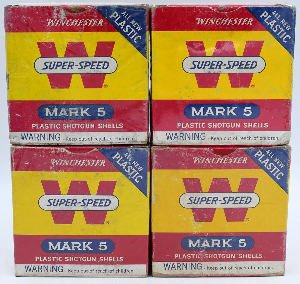100 Rounds Of Winchester 16 Ga Shotshells: 100 Rounds Of Winchester 16 Ga Shotshells, Super-Speed, 2 3/4" Mark 5 5 Shot, 7 1/2" Shot & 6 Shot Plastic Shotshells In Original Boxes , All Boxes Come Cellophane Wrapped