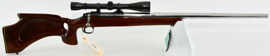 Custom Remington Model 722 Bolt Rifle .22-250: Up Next We Have a Custom Remington Model 722 Bolt Action Rifle Chambered in .22-250, Equipped With a 26" Heavy Stainless Bull Barrel, 1:12 Twist, Glass Bedded Action, Canjar Match Adjustible Trigger S