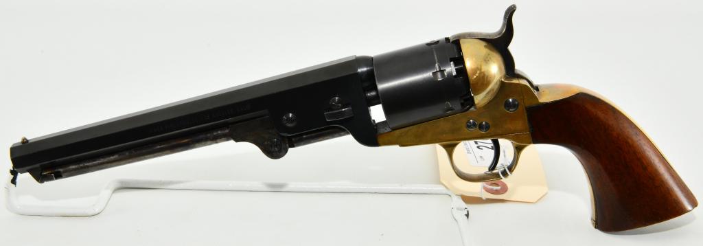 Hawes Colt Model 1851 Navy .36 Cal. Percussion: Up Next We Have a Hawes Colt Model 1851 Navy .36 Cal. Percussion Revolver in Good Pre-owned Condition, 7 1/2" Barrel. The right side of the barrel is stamped "Cal .36 Navy Model - Made In Italy" Left 