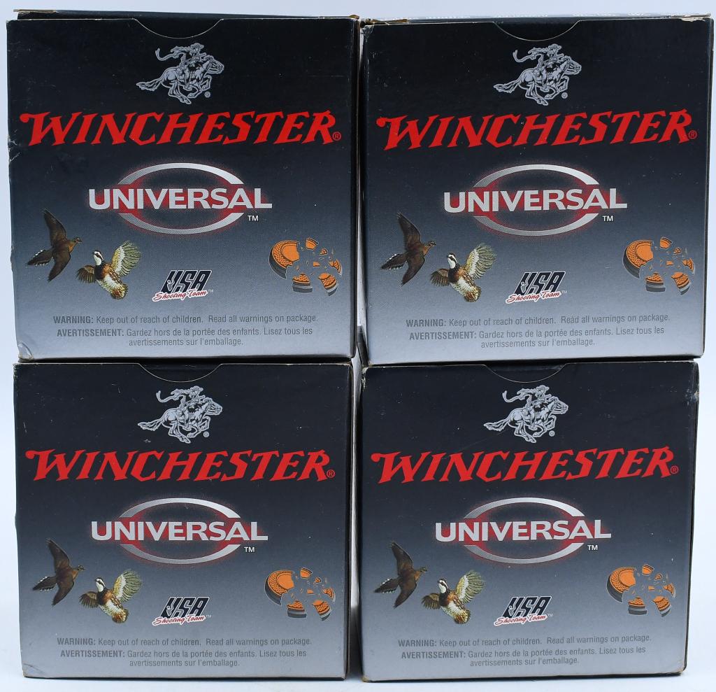 91 Rounds Of Winchester Universal 20 Ga: 91 Rounds Of Winchester Universal 20 Ga Shotshells, 2 3/4" 1200 FPS 7/8 Oz 7 1/2 Shot Plastic Shotshells Made In USA