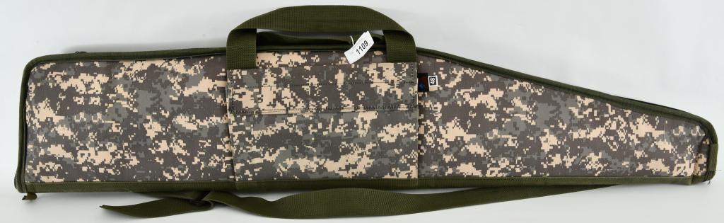 Ace long gun Digital camo padded soft case 48": real nice rugged and heavy duty Ace Long gun case with Digital Military camo print, measures approx 48" in length and 11" at the widest point which is super nice for the scoped rifle or shotgun. comes