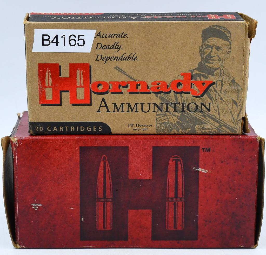 50 Rounds Of Hornady .204 Ruger Ammunition: 50 Rounds Of Hornady .204 Ruger Ammunition & 5 Empty Brass Casings For Reloading 5 Rounds Are 32 Grain & 45 Rounds Are 40 Grain V-Max