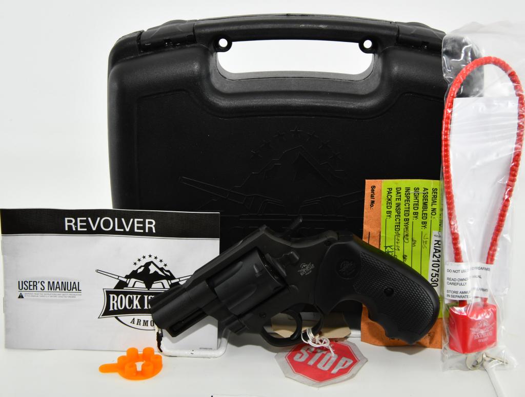 Rock Island Armory M206 Revolver .38 Special: Up Next We Have a Rock Island Armory M206 Revolver Chambered in .38 Special, 2" Barrel, 6 Round Fluted Cylinder, Fixed Sights, Rubber Grips, Appears in Brand New Condition. Comes in The Factory Hardca