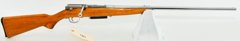 Savage Arms Stevens Model 58B .410 Gauge: Here we have a Savage Arms Stevens Model 58 B in Nickel Finish, chambered in .410 Gauge, This is a bolt action .410 with a detachable magazine. 24" Barrel with a front bead sight. Overall Appears in G