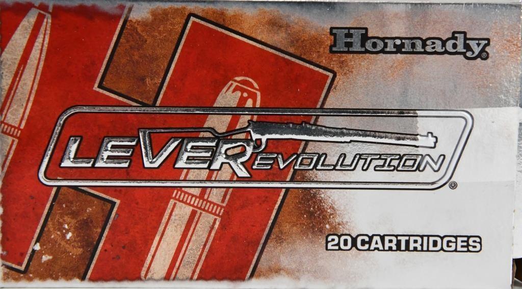20 Rounds Of Hornady LeveRevolution .25-35 Win: 20 Rounds Of Hornady LeveRevolution .25-35 Win LEVERevolution represents a breakthrough in ammo design for lever action rifles and revolvers. The key to its innovation and performance is the patented 