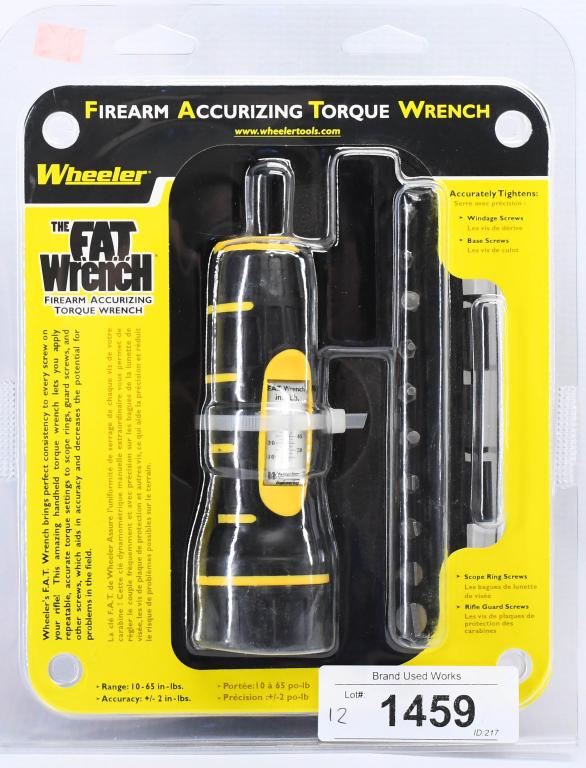 NEW Wheeler Fat Torque Wrench Screwdriver 10 Bits (1459) on Jan 15