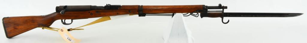 Arisaka Type 99 Toyo Kogyo Arsenal Marked 7.7 Jap: Up Next We Have a Arisaka Type 99 Bolt Rifle With Toyo Kogyo Arsenal Marking, Dates 1939-1945, Anti Aircraft Sights, Ground Mum, Comes WIth Dust Cover and Japanese Marked Nylon Sling, Bipod, and Bayon
