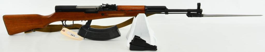 Chinese Type 56 SKS Semi Auto Rifle W/ Bayonet: Up Next We Have a Chinese Type 56 SKS Semi Auto Rifle Equipped With a Bayonet and Imported By Norinco Poly, Comes With a High Capacity Metal Magazine, and The Standard Capacity Magazine. Equipped With
