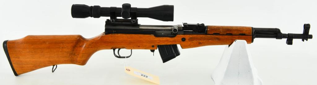 Norinco SKS NR Semi Auto Rifle 7.62X39: Up Next We Have a Norinco SKS NR Semi Auto Rifle Chambered in 7.62X39, Imported By CSI in 1993, of Only 980 Rifles. Equipped With an AK-47 Magazine Release, One Detachable Magazine, and Topped With an