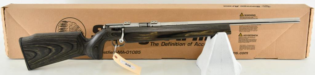 Savage 93R17 Heavy Barrel .17 HMR Rifle: Up Next We Have a Nice Savage 93R17 Heavy Barrel Stainless Bolt Action Rifle Chambered in .17 HMR, Equipped With a Nice Heavy Laminate Stock, Comes With One Magazine, and Comes in The Factory Box, and